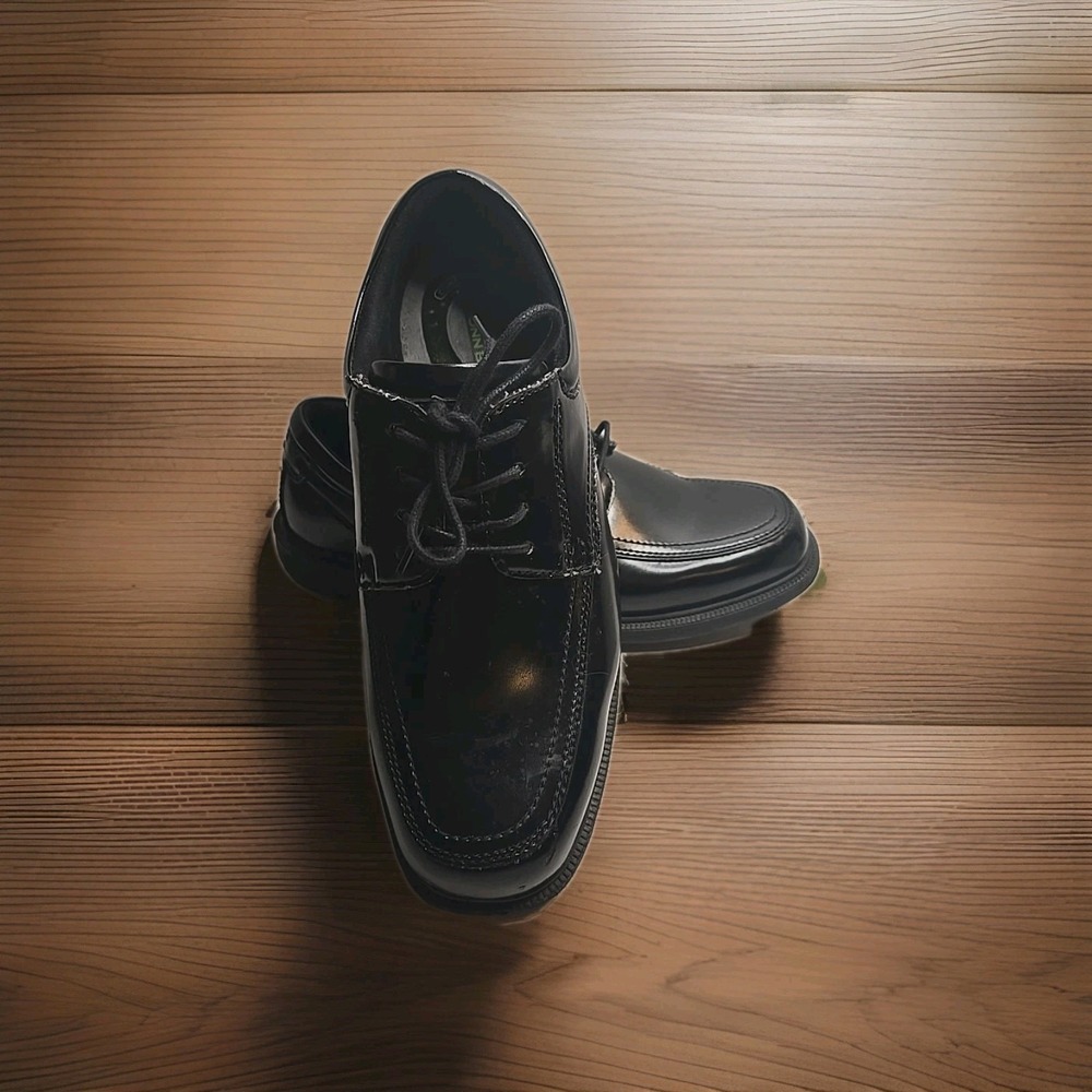 Nunn Bush Kore 84355-001 Black Leather Gel Comfort Dress Shoes Men's Size 10W F1